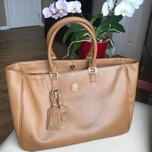 Tori Burch leather large tote purse